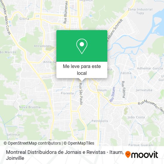 Montreal Distribuidora de Jornais e Revistas - Itaum mapa