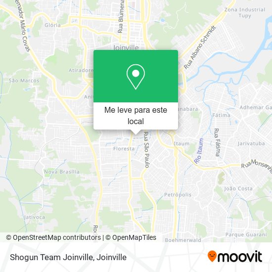 Shogun Team Joinville mapa