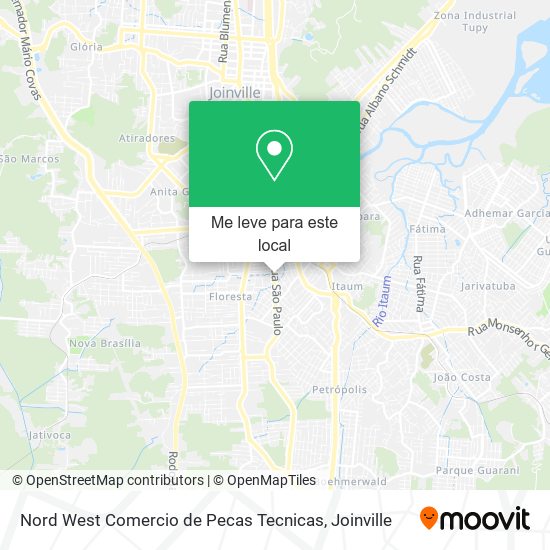 Nord West Comercio de Pecas Tecnicas mapa
