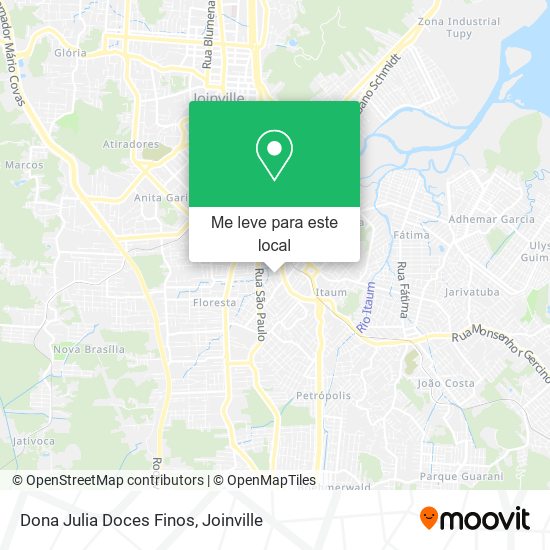 Dona Julia Doces Finos mapa