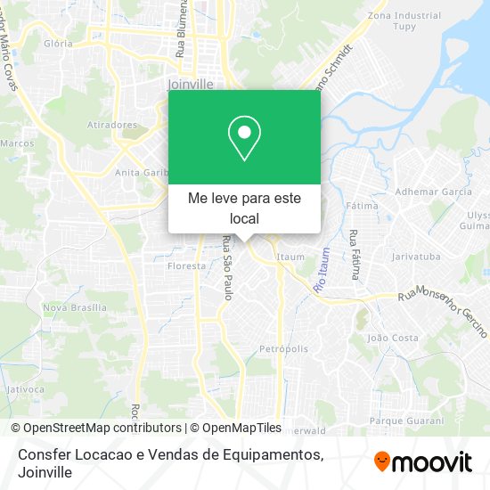 Consfer Locacao e Vendas de Equipamentos mapa