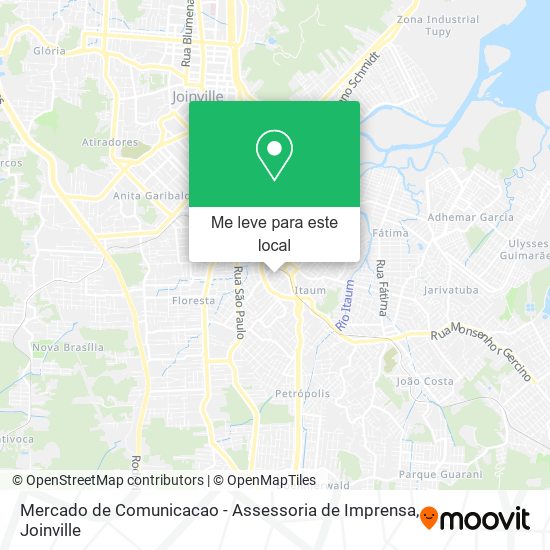 Mercado de Comunicacao - Assessoria de Imprensa mapa