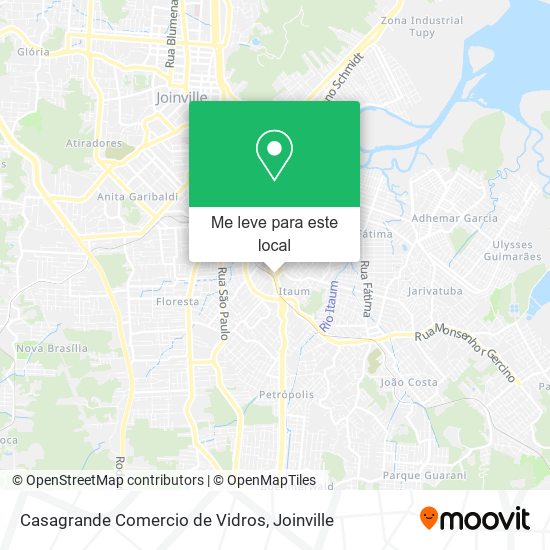 Casagrande Comercio de Vidros mapa