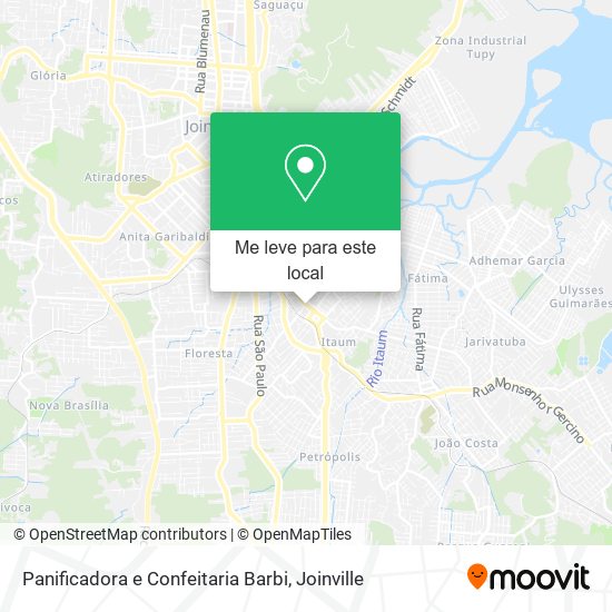 Panificadora e Confeitaria Barbi mapa