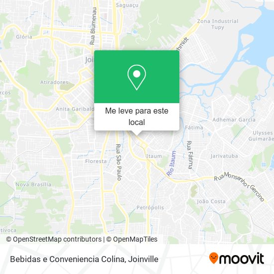 Bebidas e Conveniencia Colina mapa