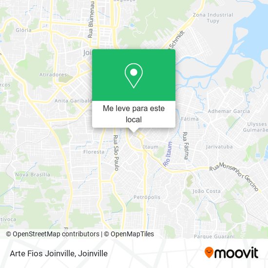 Arte Fios Joinville mapa