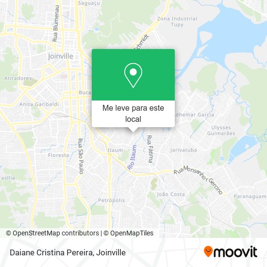Daiane Cristina Pereira mapa