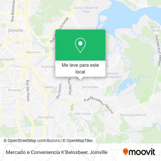 Mercado e Conveniencia K'Belosbeer mapa
