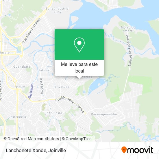 Lanchonete Xande mapa