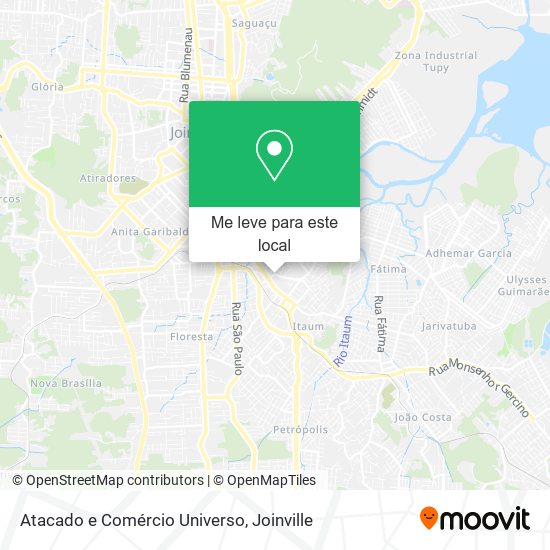 Atacado e Comércio Universo mapa
