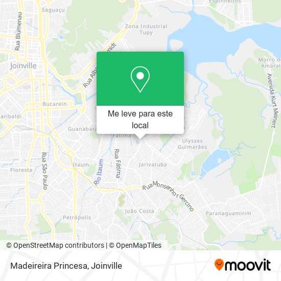 Madeireira Princesa mapa
