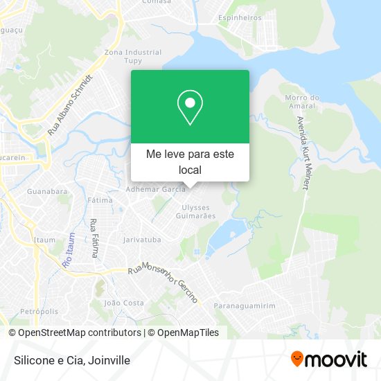 Silicone e Cia mapa
