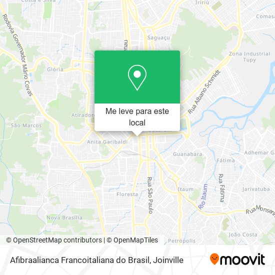 Afibraalianca Francoitaliana do Brasil mapa