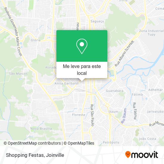 Shopping Festas mapa