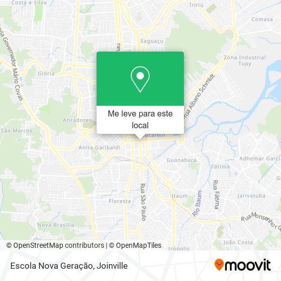 Escola Nova Geração mapa
