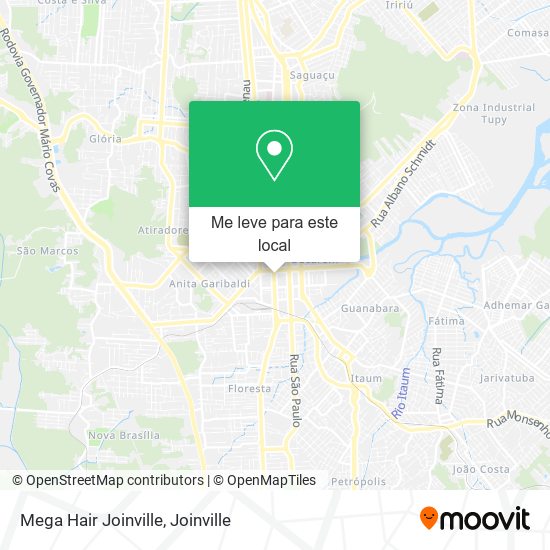 Mega Hair Joinville mapa