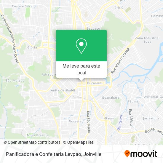 Panificadora e Confeitaria Levpao mapa