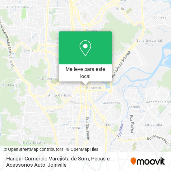 Hangar Comercio Varejista de Som, Pecas e Acessorios Auto mapa