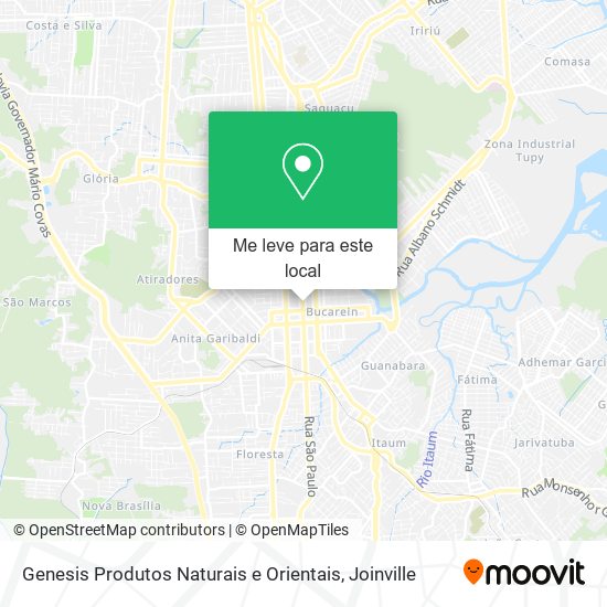 Genesis Produtos Naturais e Orientais mapa