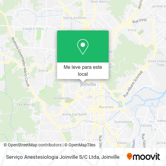 Serviço Anestesiologia Joinville S / C Ltda mapa