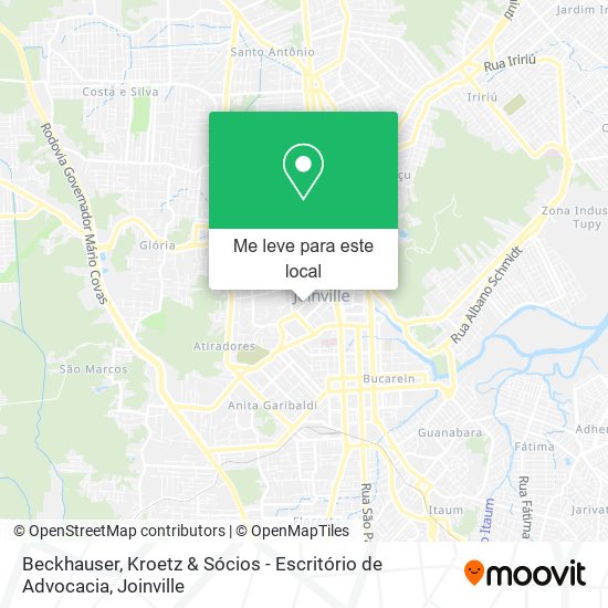 Beckhauser, Kroetz & Sócios - Escritório de Advocacia mapa
