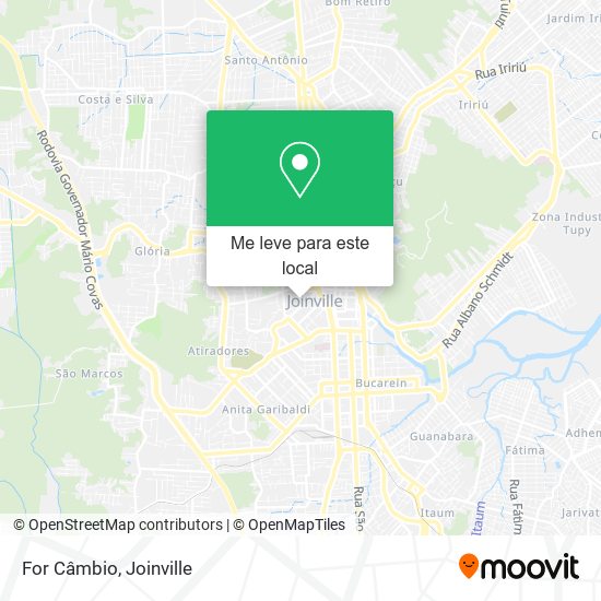 For Câmbio mapa