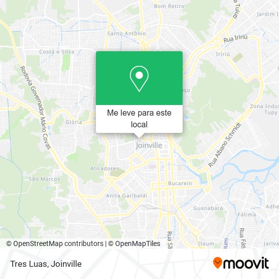 Tres Luas mapa