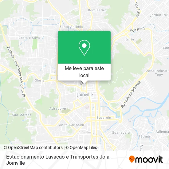Estacionamento Lavacao e Transportes Joia mapa