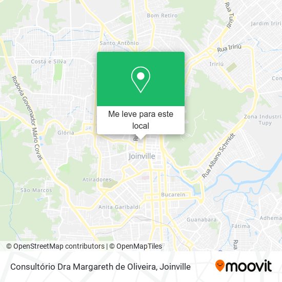 Consultório Dra Margareth de Oliveira mapa