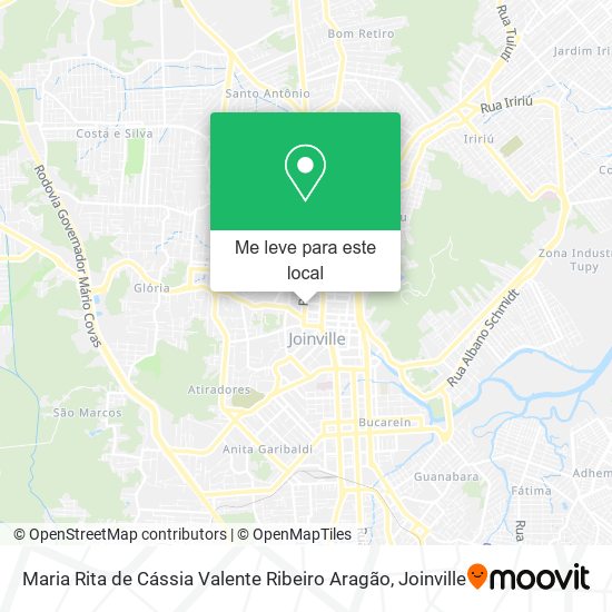 Maria Rita de Cássia Valente Ribeiro Aragão mapa