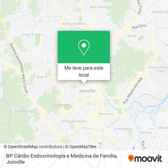 BP Cárdio Endocrinología e Medicina de Família mapa