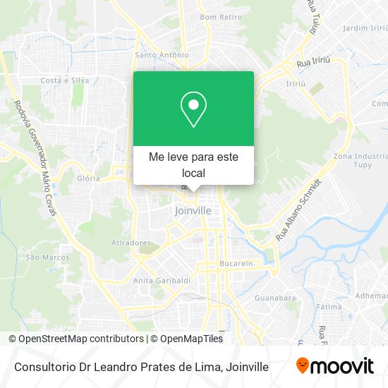 Consultorio Dr Leandro Prates de Lima mapa