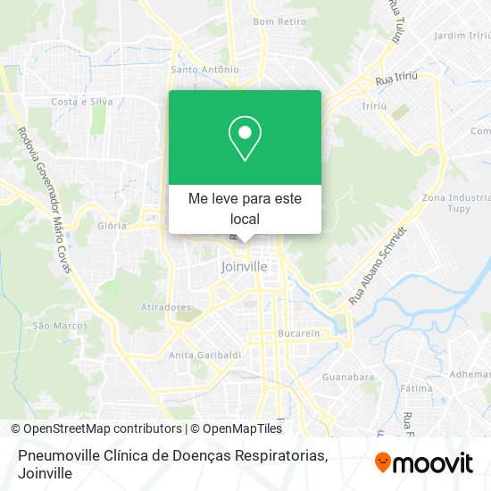 Pneumoville Clínica de Doenças Respiratorias mapa