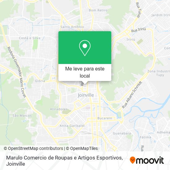 Marulo Comercio de Roupas e Artigos Esportivos mapa