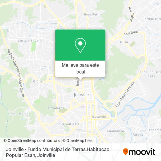Joinville - Fundo Municipal de Terras,Habitacao Popular Esan mapa