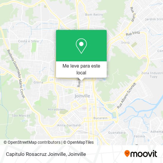 Capitulo Rosacruz Joinville mapa