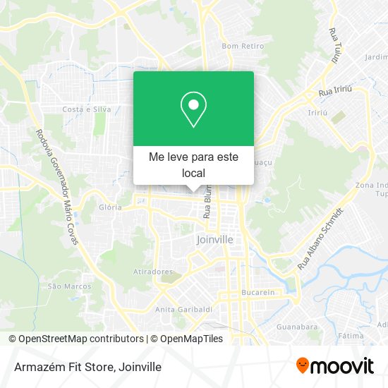 Armazém Fit Store mapa