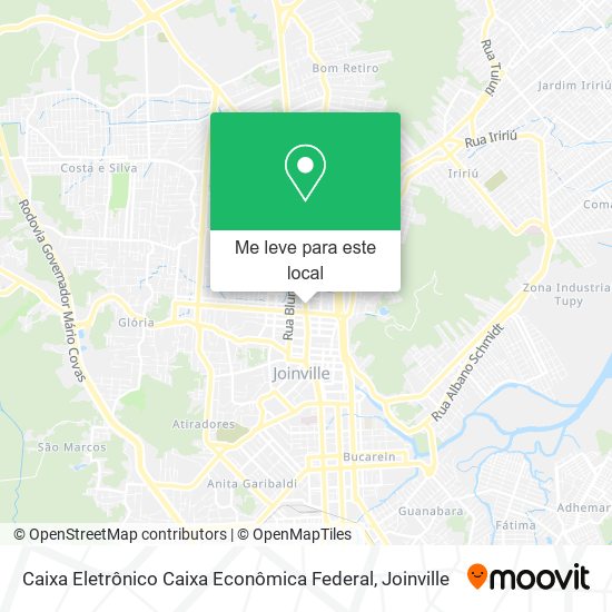 Caixa Eletrônico Caixa Econômica Federal mapa