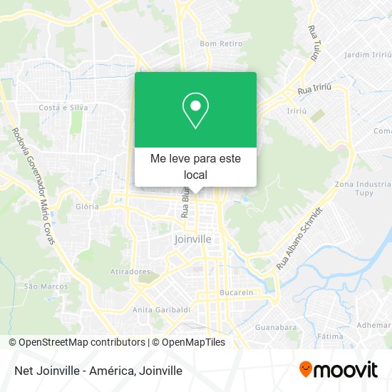 Net Joinville - América mapa