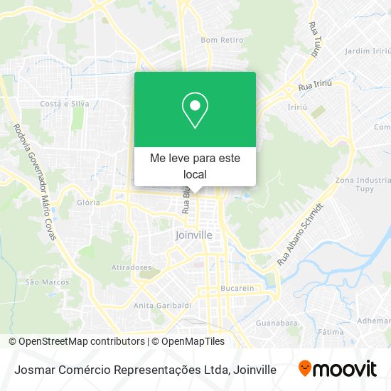 Josmar Comércio Representações Ltda mapa