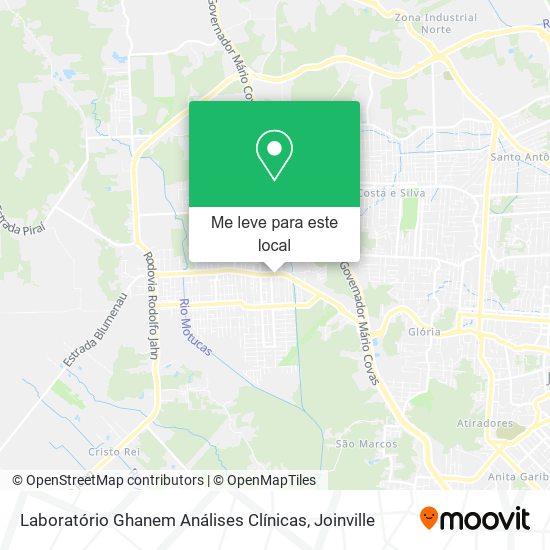 Laboratório Ghanem Análises Clínicas mapa