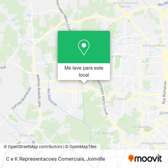 C e K Representacoes Comerciais mapa