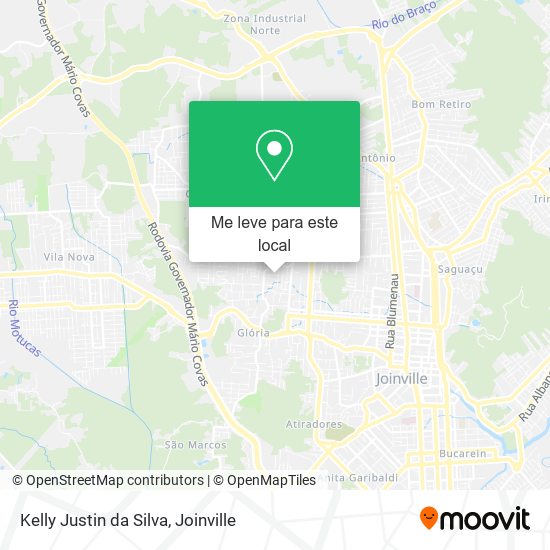 Kelly Justin da Silva mapa