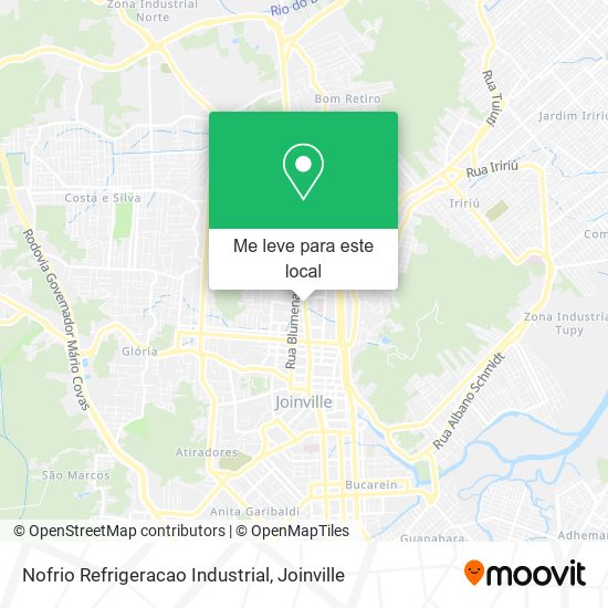 Nofrio Refrigeracao Industrial mapa