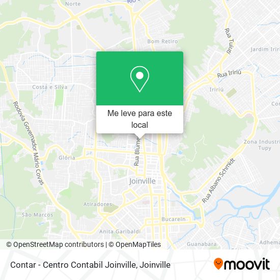 Contar - Centro Contabil Joinville mapa