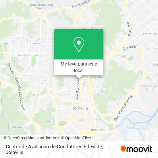 Centro de Avaliacao de Condutores Edevilde mapa