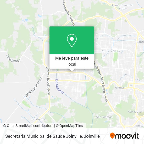 Secretaria Municipal de Saúde Joinville mapa