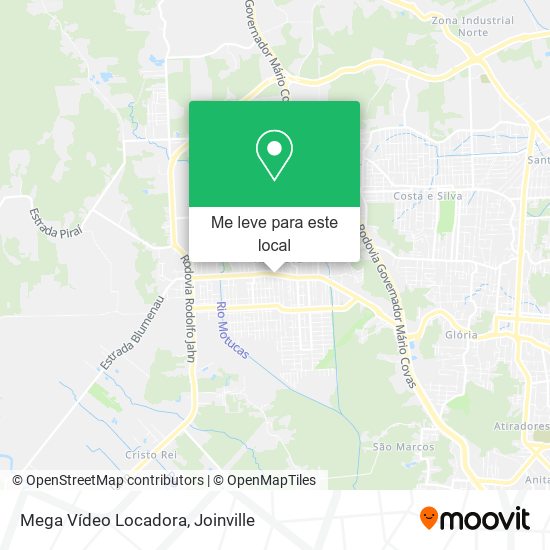 Mega Vídeo Locadora mapa