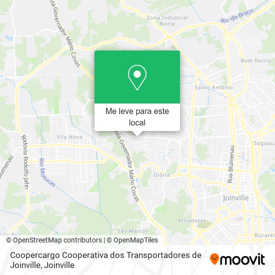 Coopercargo Cooperativa dos Transportadores de Joinville mapa