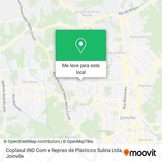 Coplasul IND Com e Repres de Plásticos Sulina Ltda mapa